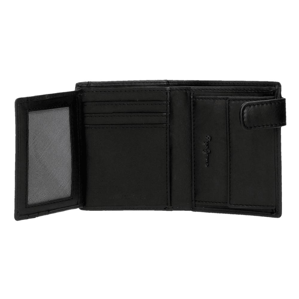 Kožni novčanik na preklop PJL Indiana black 75312 - detalj