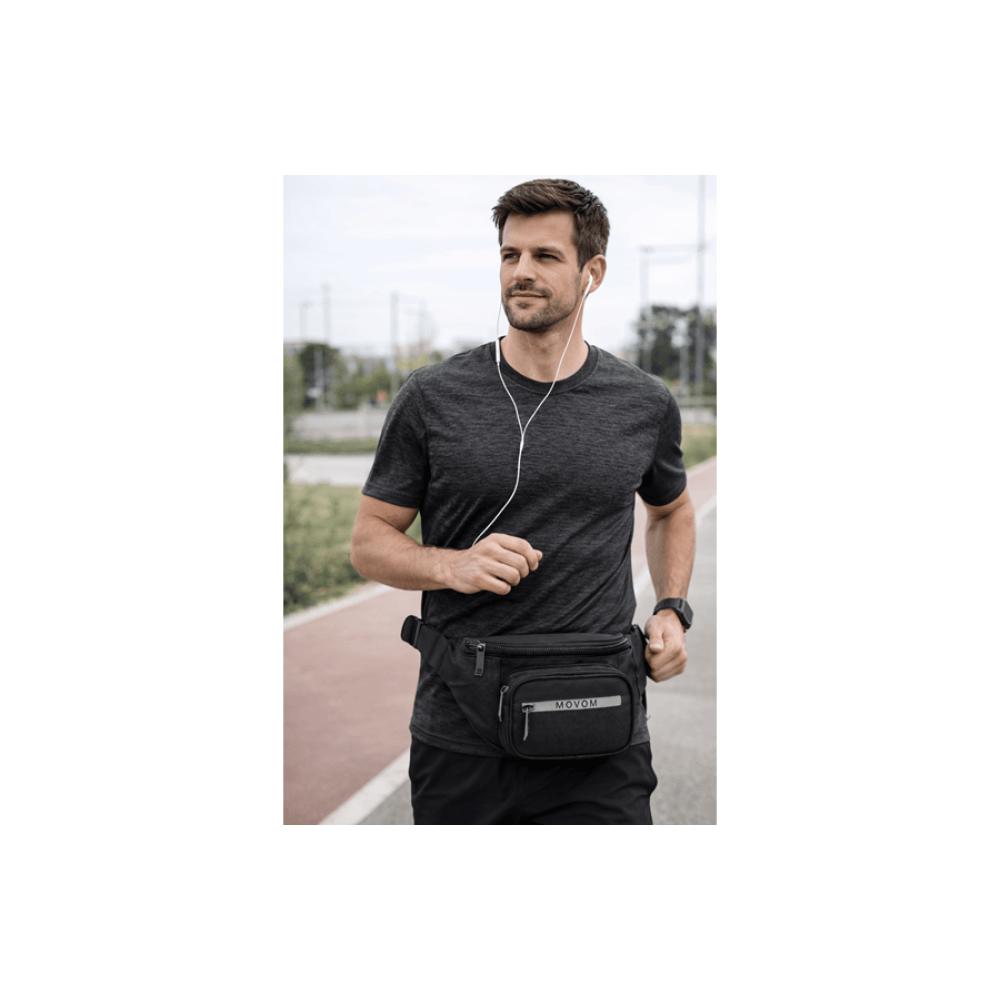 Muška torba oko struka Movom Trimmed black 51771 - detalj