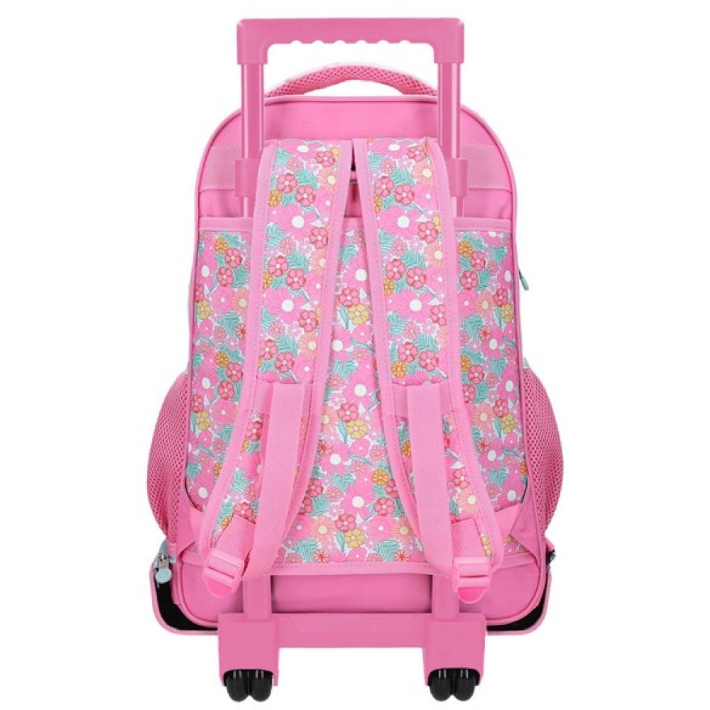 Ranac za školu 43cm sa točkićima Enso Girl Zone pink 99329 - detalj