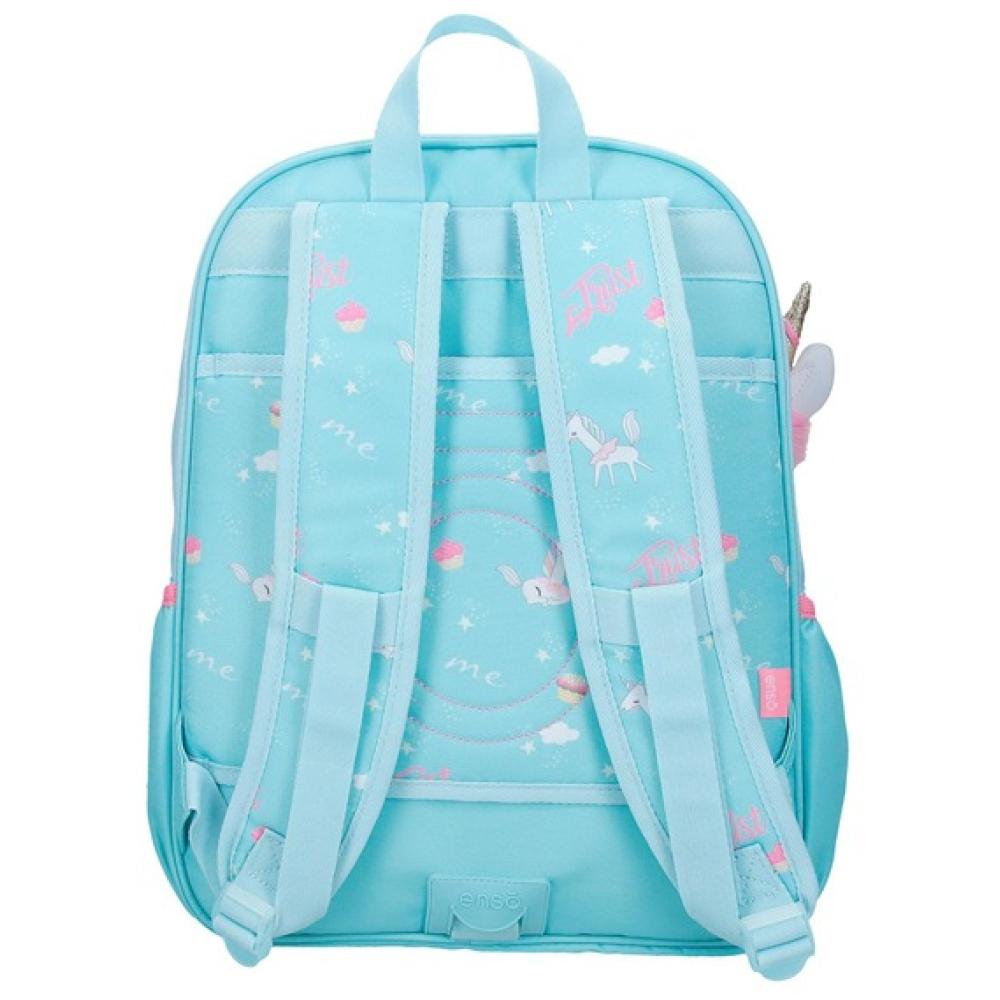 Ranac 38cm za predškolsko i školu Enso Unicorn Paradise blue 99423 - detalj