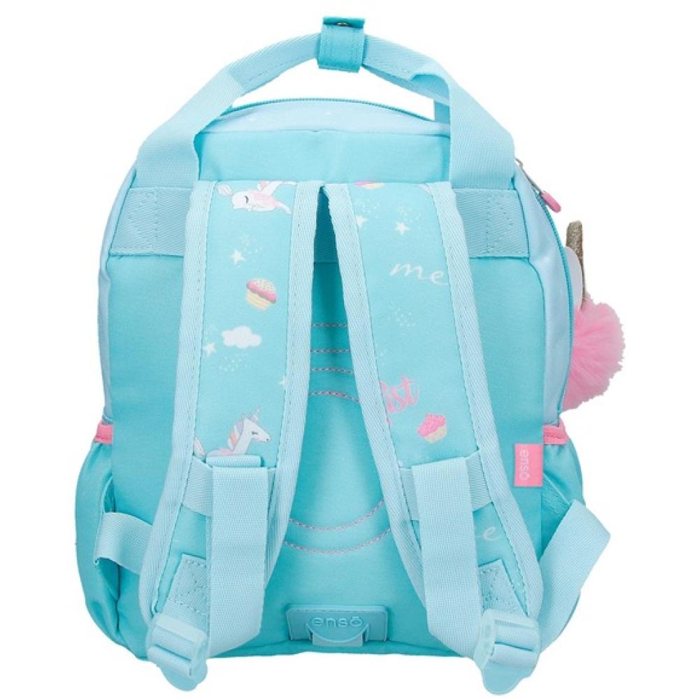 Ranac 28cm za vrtić Enso Unicorn Paradise blue 99421 - detalj