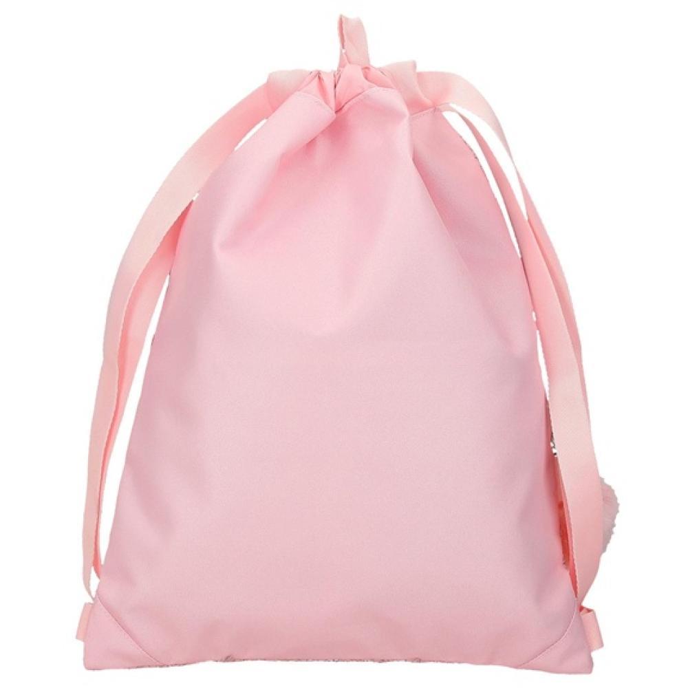 Ranac sa uzicama - torba za sport PJL Mia light pink 60738 - detalj