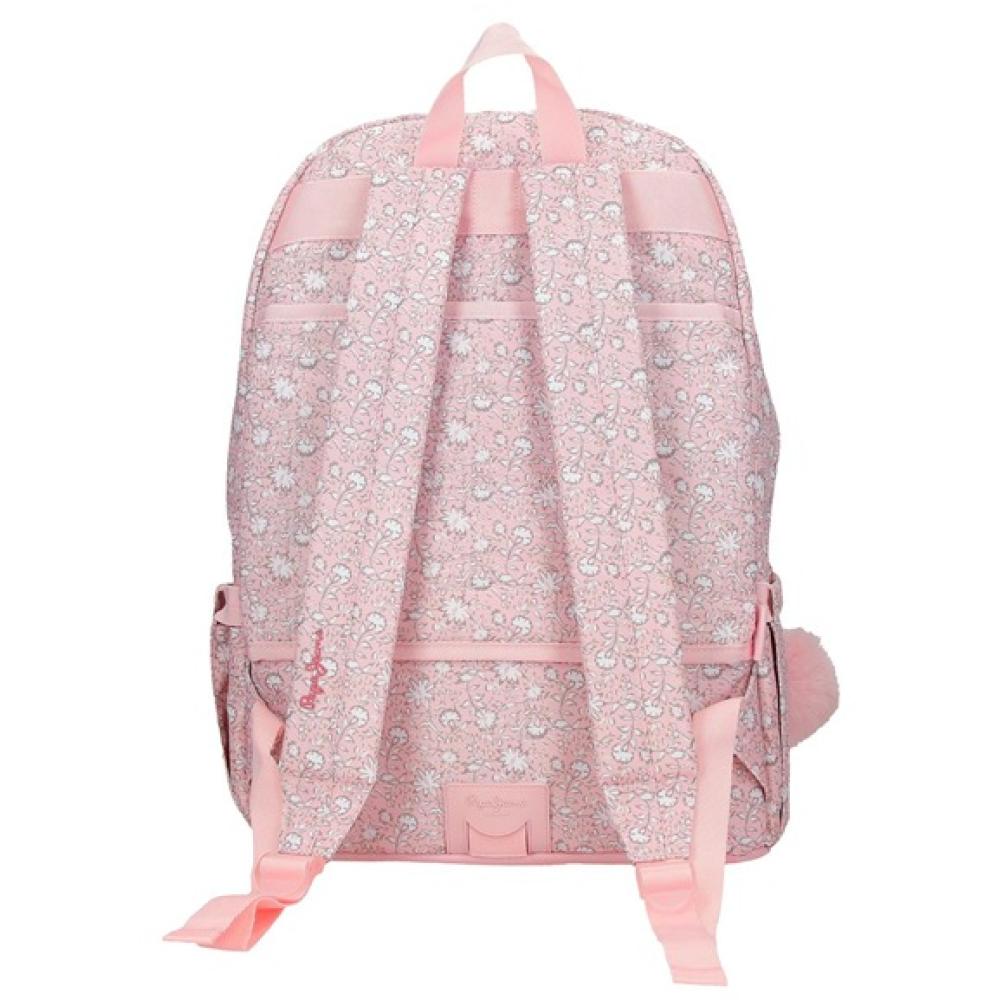 Ranac 42cm za školu i laptop Pepe Jeans Mia light pink 60723 - detalj