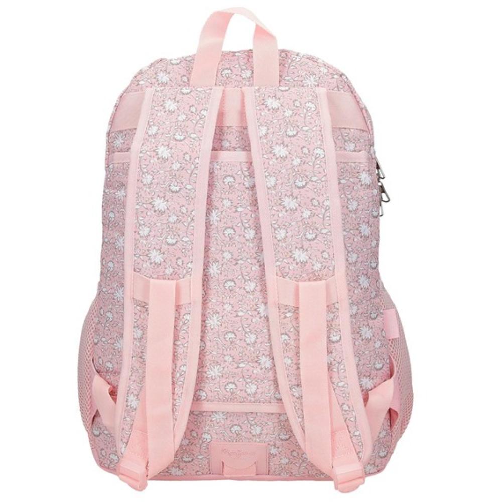 Ranac 44cm za školu Pepe Jeans Mia light pink 60725 - detalj