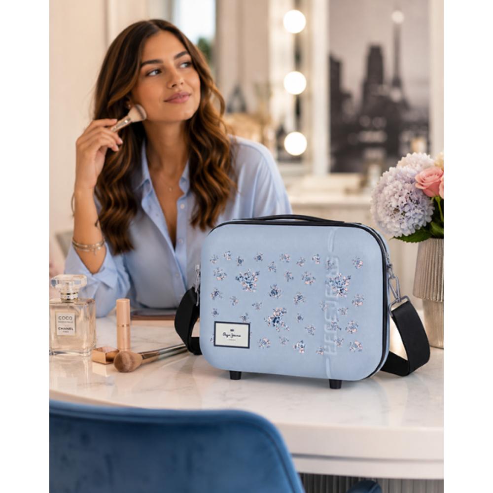 Ženski kozmetički ABS neseser - kofer za šminku PJL Olivia sky blue 60839 - detalj