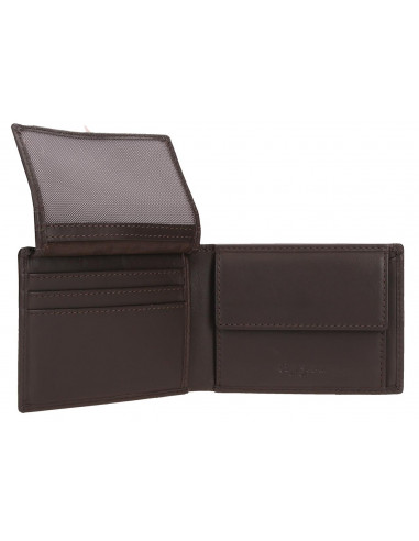 Kožni novčanik na preklop Pepe Jeans Luton brown 73631 - detalj