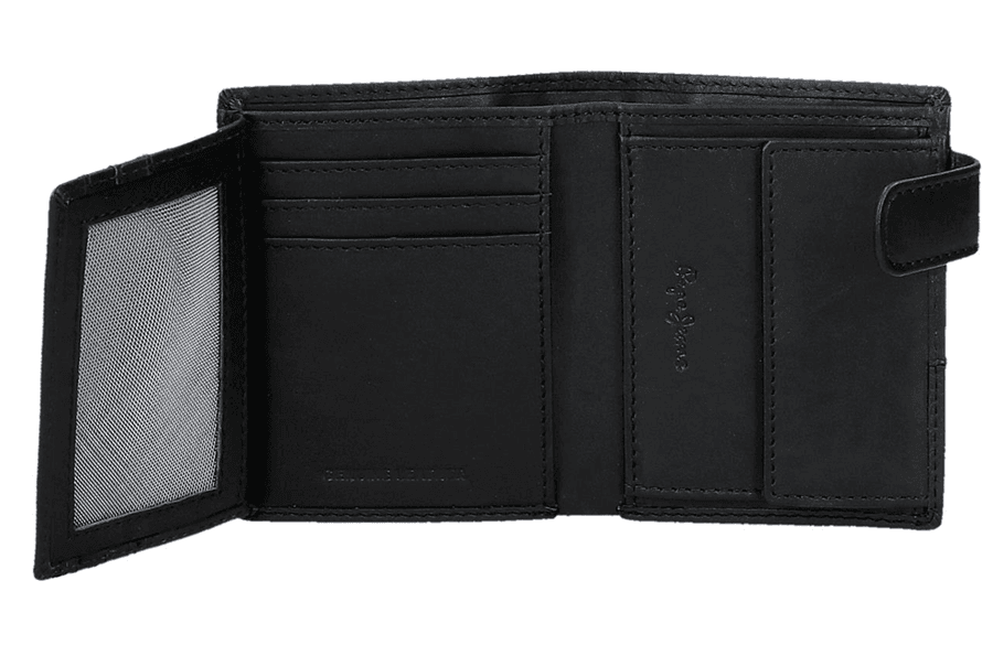 Kožni novčanik za muškarce PJL Dual black 78312 - detalj