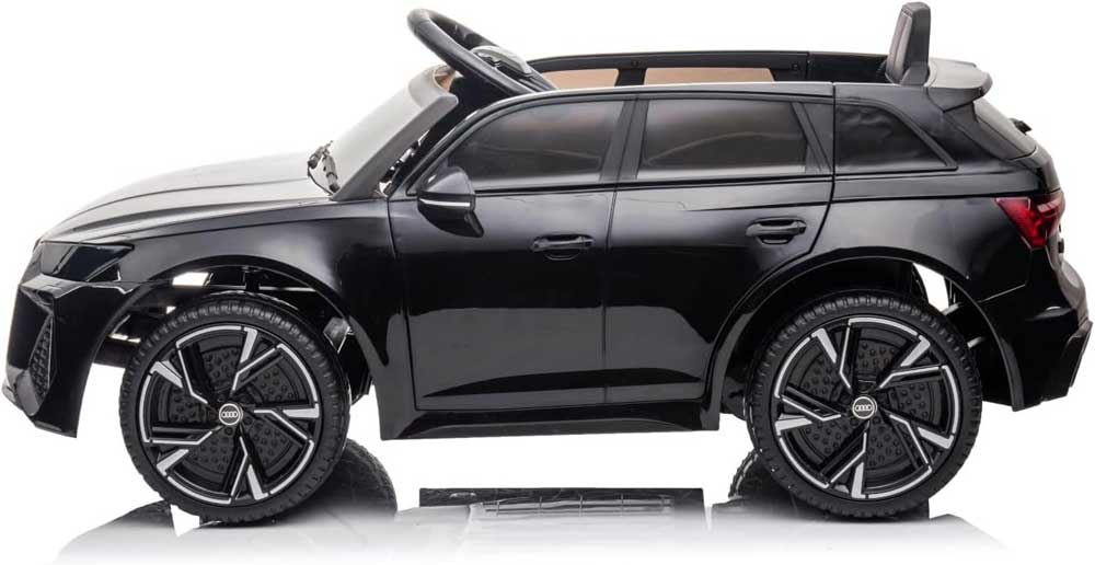 Audi RS6 Licencirani dečiji automobil na baterije Crni - detalj