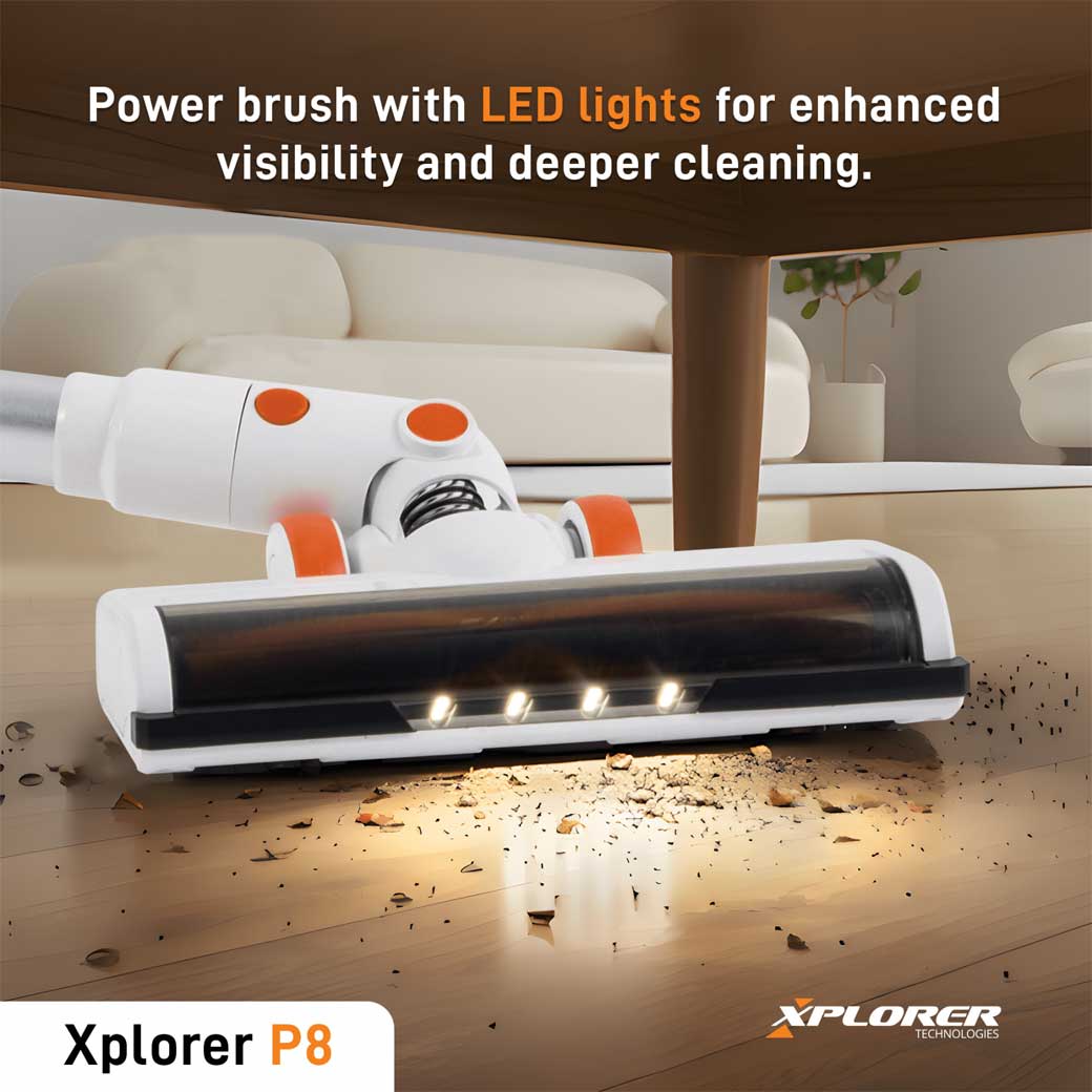 Bežični štapni usisivač Xplorer P8 - detalj