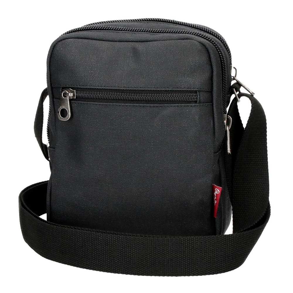 Pepe Jeans Muška torbica 22cm sa dve pregrade Court black 71355 - detalj