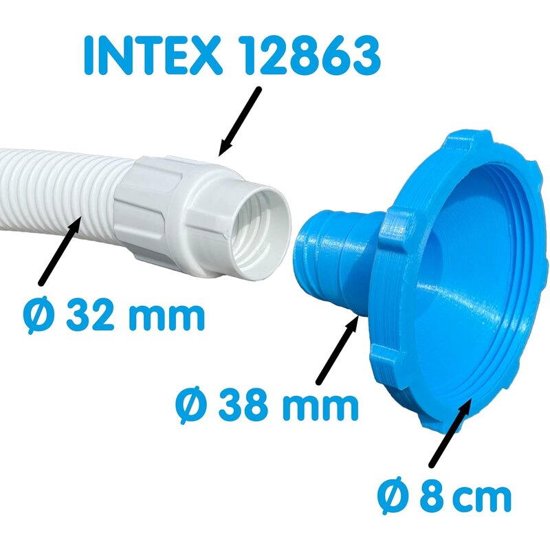 Navoj za crevo usisivača za INTEX bazene - detalj