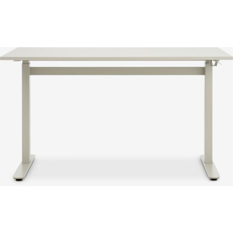 Radni sto sa podesivom visinom LUNDTOFT 70x130 cm, bež - detalj
