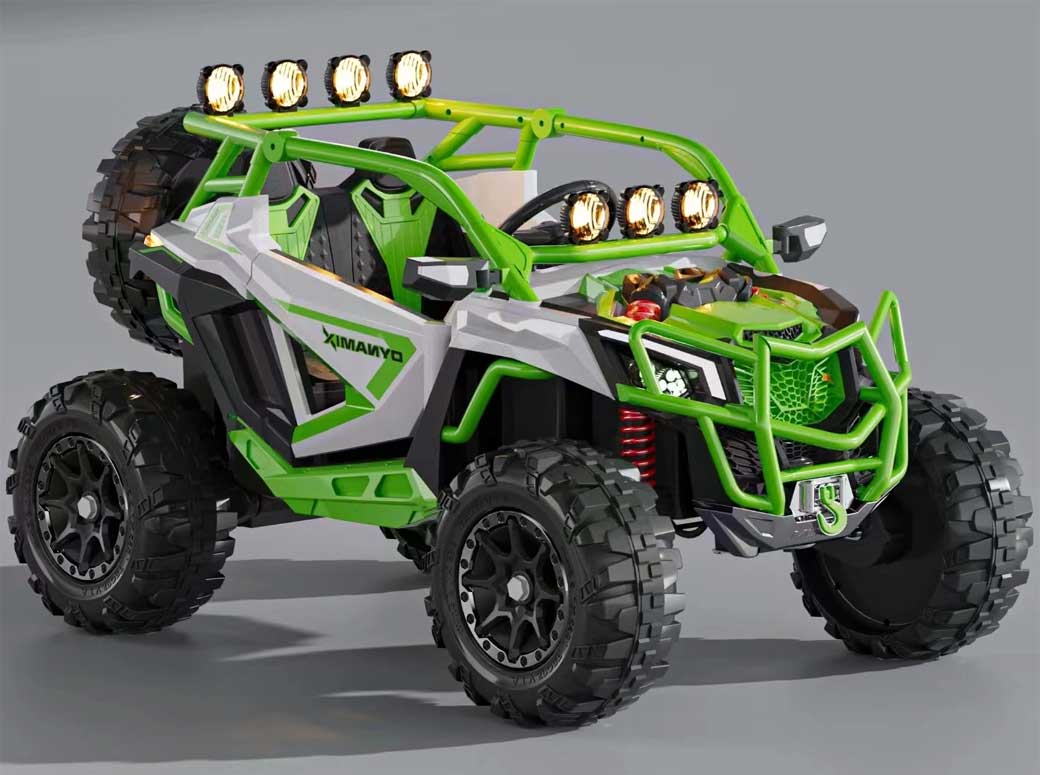 Dečije Off-Road vozilo na akumulator 2209 Zeleni - detalj