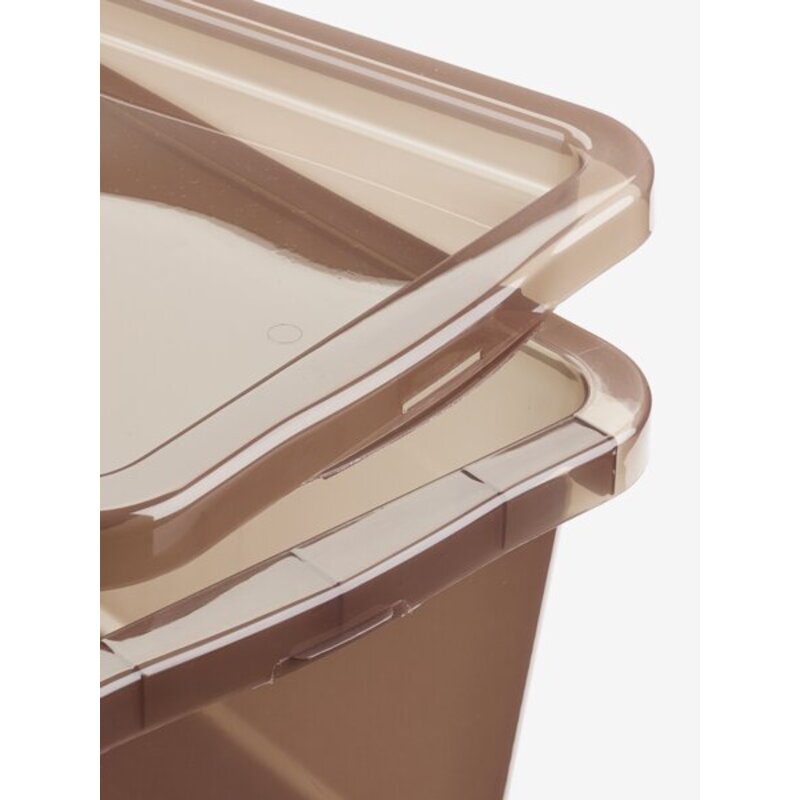 Kutija BASIC BOX 15L sa poklopcem, patlidžan - detalj