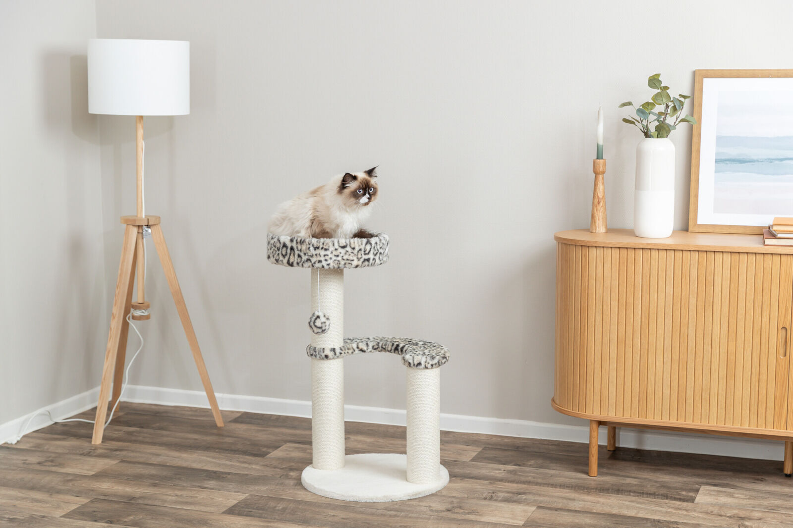 Igraonica grebalica za mačke Leo beige 82cm TRIXIE 48175 - detalj