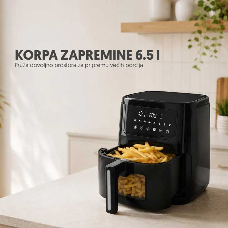 Friteza na vruć vazduh Air Fryer Prosto AF6516DP - detalj