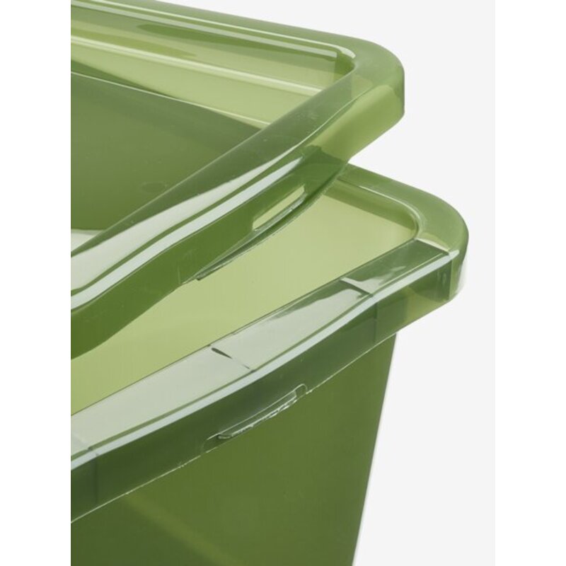 Kutija BASIC BOX 15L sa poklopcem, zelena - detalj