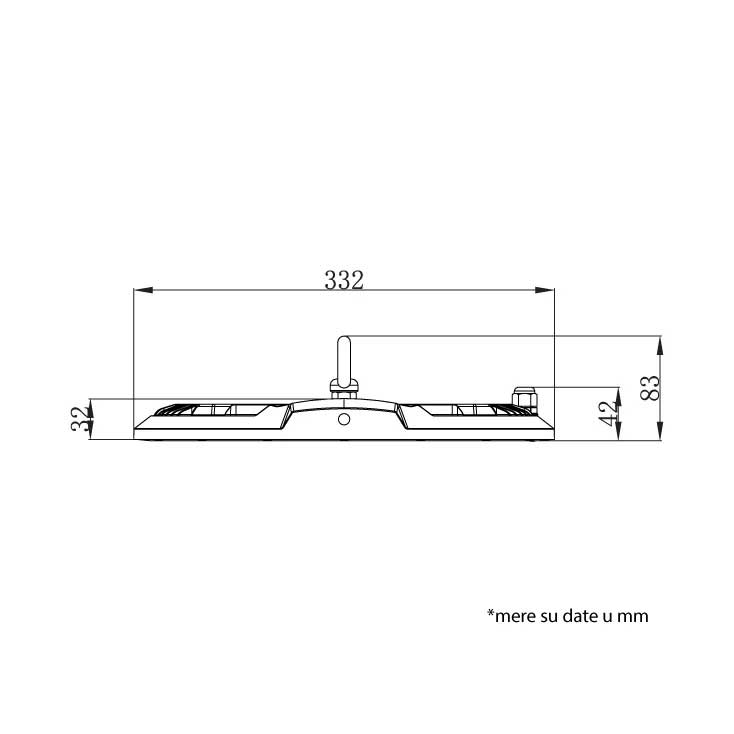 LED viseći reflektor sa sočivom 200W 6500K 18700lm - detalj