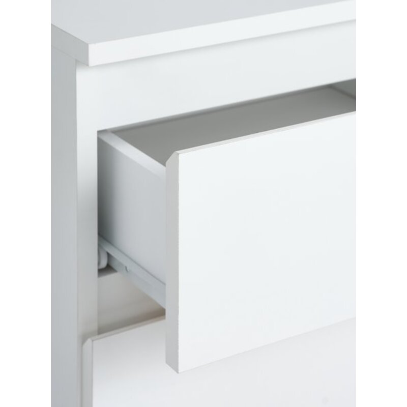Komoda TANGE, 6 fioka, bela - detalj