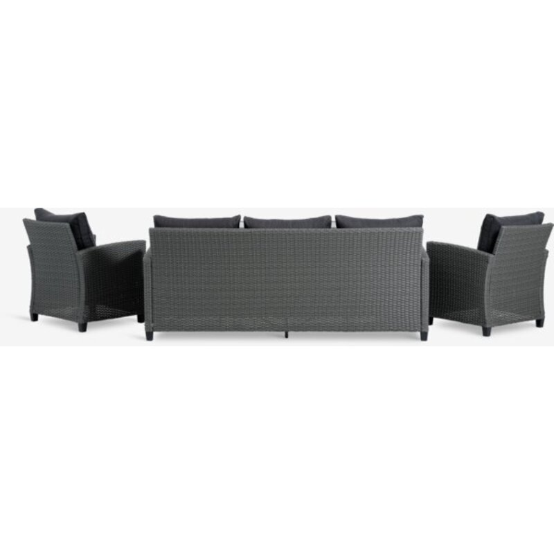 Lounge baštenska garnitura THISE 5os. siva - detalj