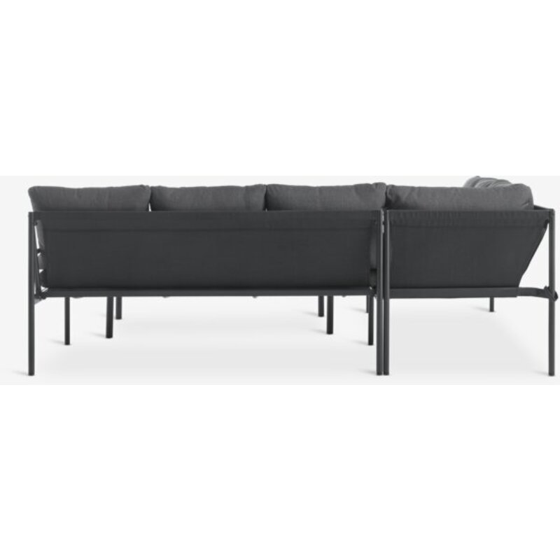 Lounge ugaona garnitura STROEMSTAD, 6 osoba, crna - detalj