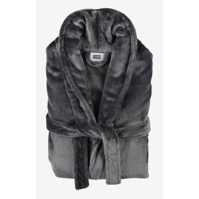 Bademantil LERUM L/XL, asfalt siva - detalj