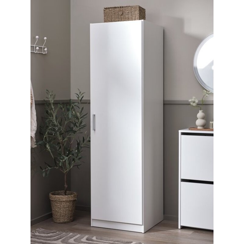 Ormar FANDRUP 50x176 cm, 1 vrata, bela - detalj