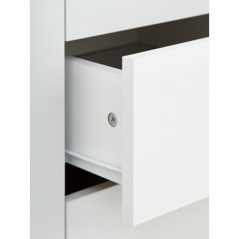 Ormar JENSLEV 96x176, 2 vrata, 3 fioke, bela - detalj