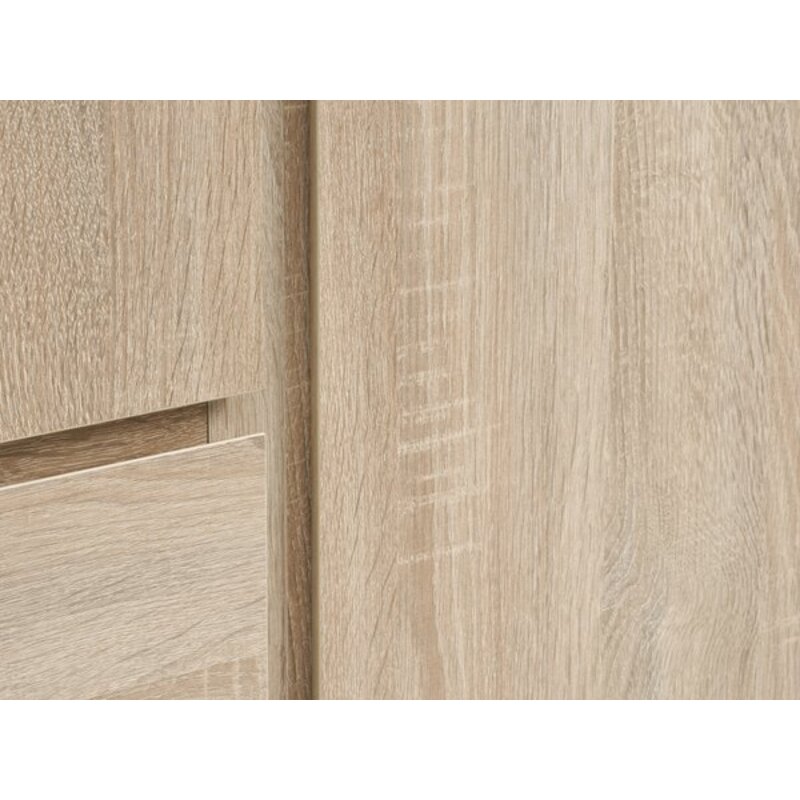 Ormar LIMFJORDEN 120x200, 2 vrata, 3 fioke, svetao hrast - detalj