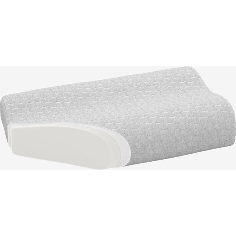Ergonomski jastuk od memorijske pene 30x50x10/7 Wellpur Queen Grey - detalj