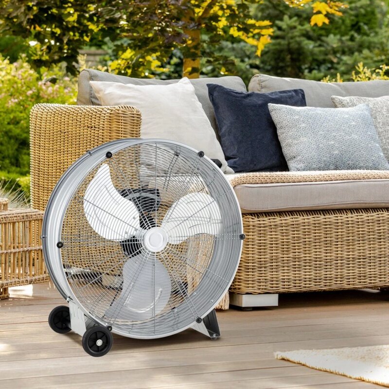 Podni ventilator 65cm 180W, 3 brzine, srebrni - detalj