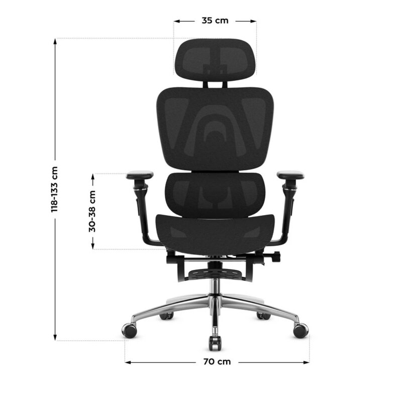 Mark Adler Expert 7.9 Crna ergonomična kancelarijska stolica - detalj