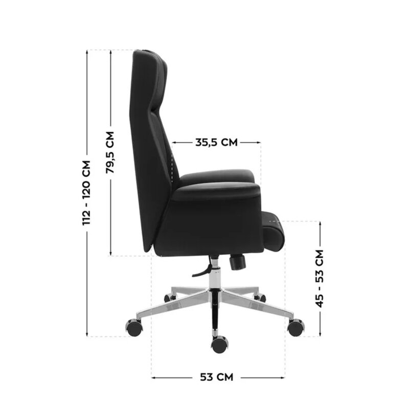 Mark Adler Boss 5.6 Crna Direktorska Fotelja - detalj