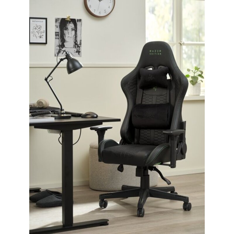 Gejmerska stolica LEGEND TYPE Z Razer Edition™, crna/zelena - detalj