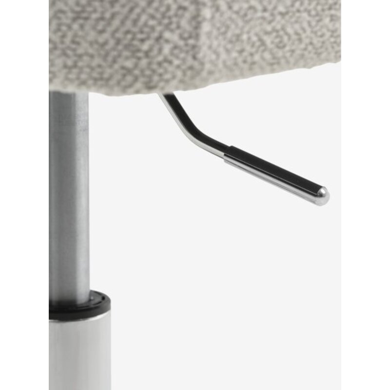 Radna stolica PURHUS, prljavo bela tkanina/hrom - detalj