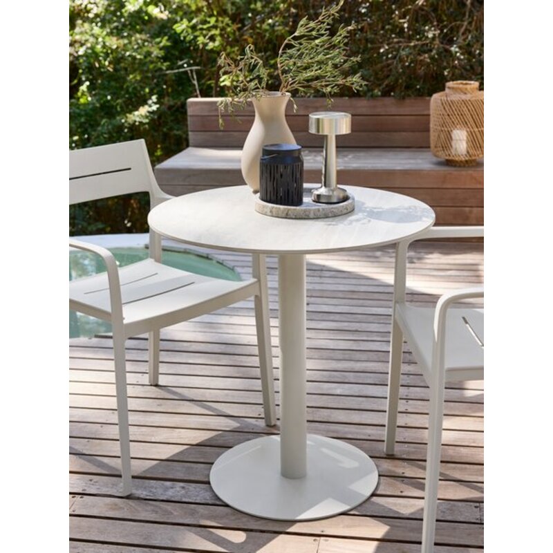 Bistro stočić VAMDRUP Ø70 cm, bež - detalj
