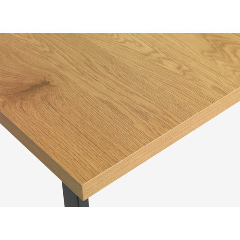 AABENRAA Trpezarijski sto D120 hrast + 4 JONSTRUP stolice teddy prljavo bela - detalj