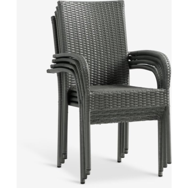 HOBRO D70 baštenski sto + 2 GUDHJEM stolice, siva - bistro garnitura za 2 osobe - detalj