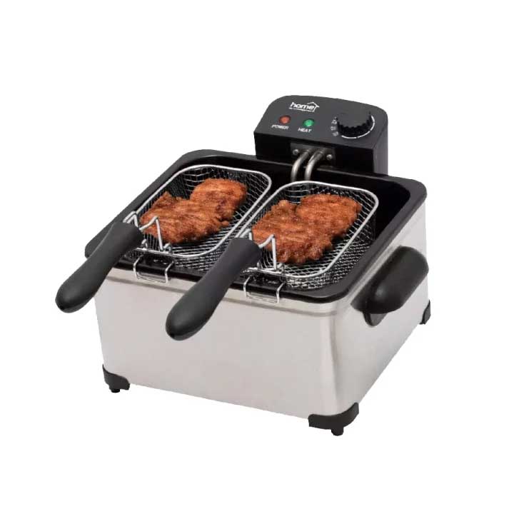 Friteza sa 3 korpe i podesivim termostatom 5L 2kW - detalj