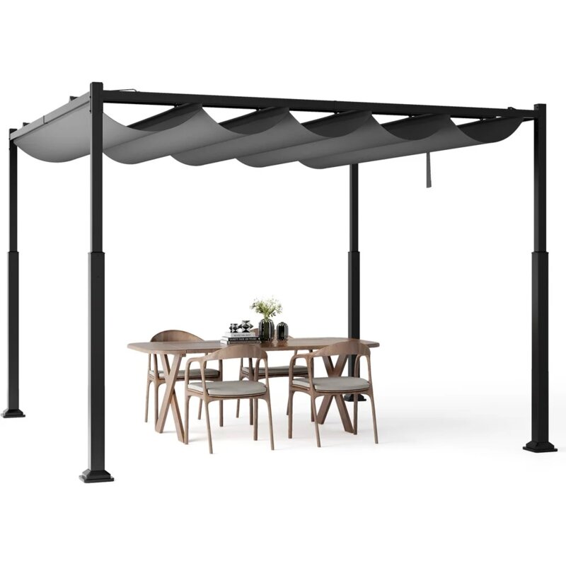 Venturo Prestige 3x3m Siva Pergola - Čelična Konstrukcija sa Uvlačivom Nadstrešnicom - detalj