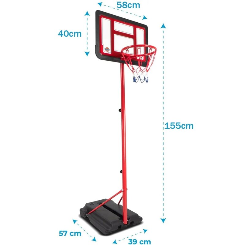 Sportivo dečiji košarkaški koš sa podesivom visinom 95-155 cm - detalj