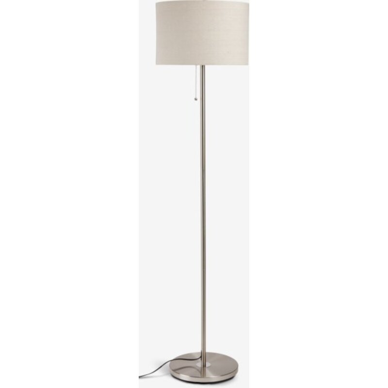 Podna lampa KRISTOF V145 bruš. čelik - detalj