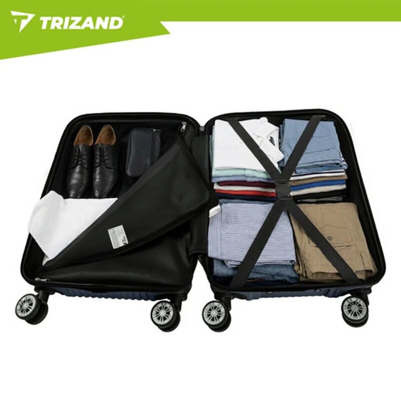 Trizand Set Kofera za Putovanje, 3 Komada, Teget Plava - detalj