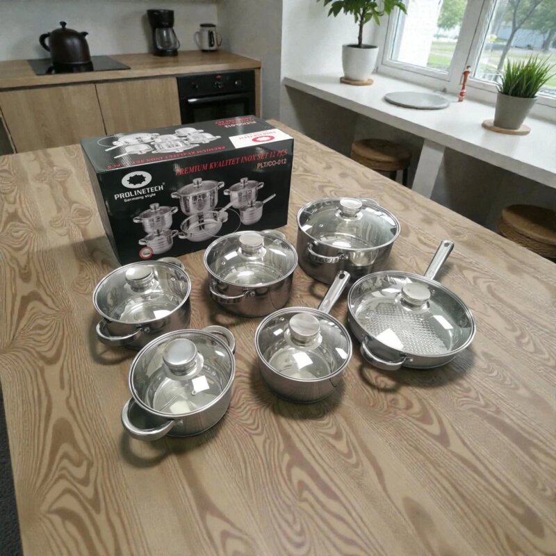 PROLINETECH Inox set posuđa 12 delova PLT/CO-012 - detalj