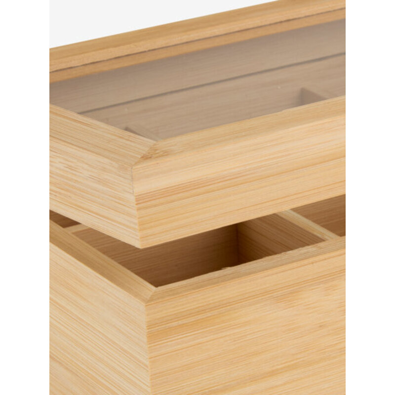 Kutija za čaj Š16xD23xV9cm natur - detalj