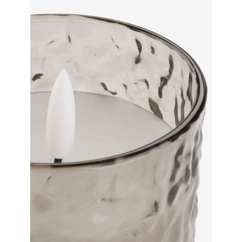 LED sveća STEIN Ø8xV9cm siva - detalj