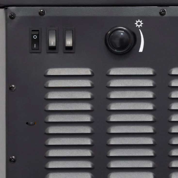 Električni kamin FKK26 2000W Samostojeći Crni - detalj