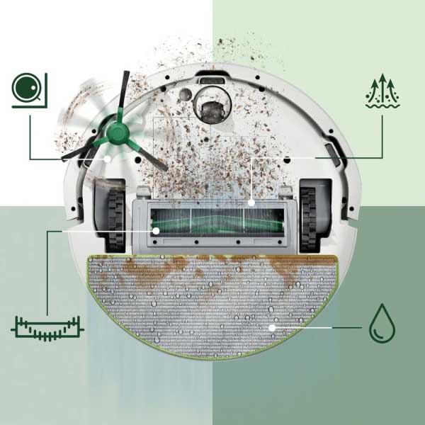 iRobot Roomba 105 Combo Robot usisivač sa AutoEmpty bazom Crni - detalj