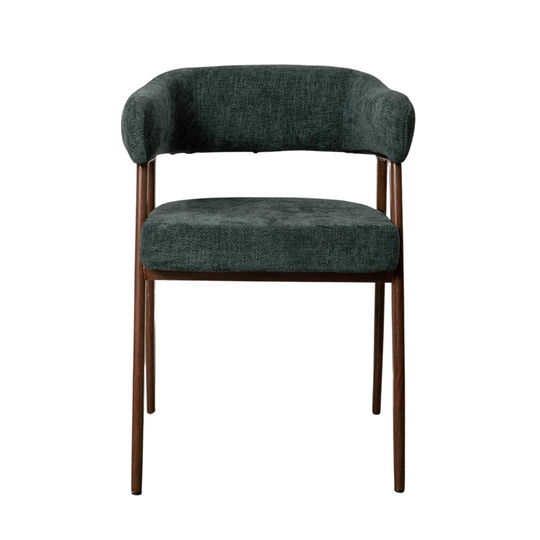 Moderna trpezarijska stolica Zara Dark zelena - detalj