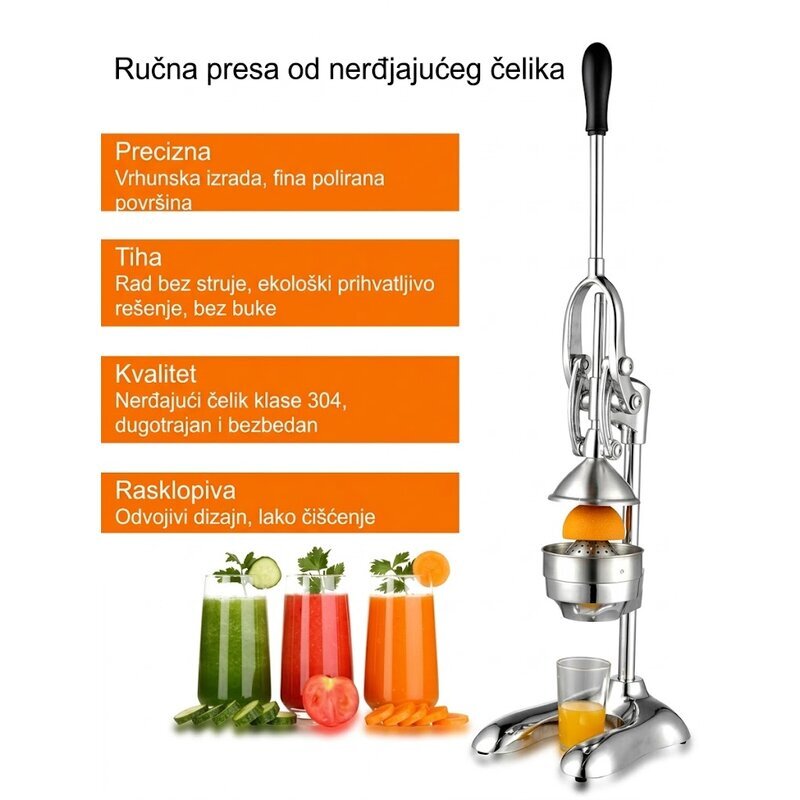 Profesionalna Presa za citruse Sokovnik za Agrume Hendi - detalj